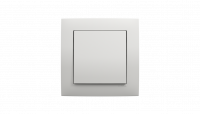 Выключатель 1-клавишный, Efapel серия Logus 90 - Base, цвет белый Выключатель 1-клавишный, Efapel серия Logus 90 - Base, цвет белый
