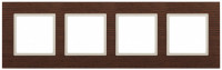 ЭРА 14-5304-09 Elegance Дуб/сл.кость Дерево Рамка 4-ая