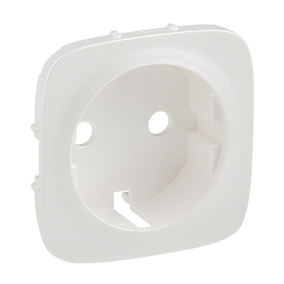 Legrand Valena ALLURE.Лицевая панель для силовой розетки 2К+З с зажимами 6кв.мм.Жемчуг, 755259