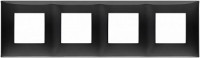 Vimar Накладка на 8 модулей (2+2+2+2), черная, 09668.04