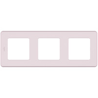 Legrand Рамка 3 поста - Legrand Inspiria - розовый, 673954
