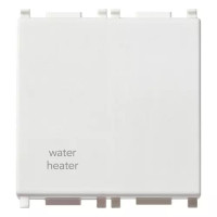 Vimar Выключатель 2P 20AX 2 модуля с символом "WATER/HEATER", белый, 14016.2.WH