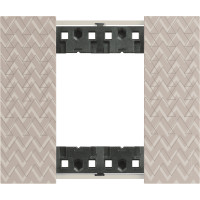 KA4802MM Bticino LIVING NOW. Декоративная рамка 2 модуля.Цвет "Оптик", KA4802MM