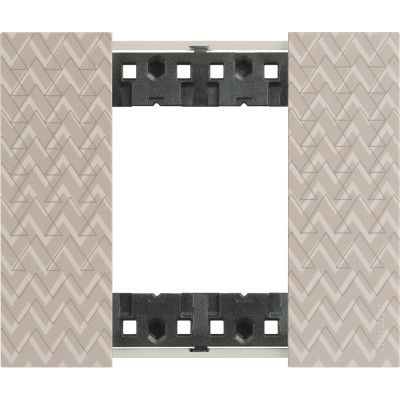 KA4802MM Bticino LIVING NOW. Декоративная рамка 2 модуля.Цвет "Оптик", KA4802MM