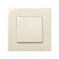 Выключатель 1-клавишный, Simon 24 Harmonie, цвет слоновая кость