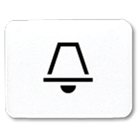 Окошко с символом для "KO-клавиш"; символ "звонок" , белое, 33KWW