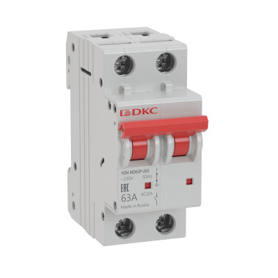 ДКС Выкл. нагр. модульный YON MD63P 2P 40А (упак. 6шт), MD63P-240