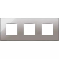 Vimar Накладка на Eikon Exe на 6 модулей (2+2+2) расстояние между центрами 71мм, черный хром, 22644.83 Vimar Накладка на Eikon Exe на 6 модулей (2+2+2) расстояние между центрами 71мм, черный хром, 22644.83