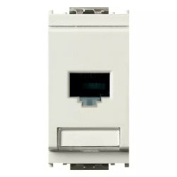Vimar Розетка RJ45 NETSAFE CAT5E UTP, белая, 16359.11.B