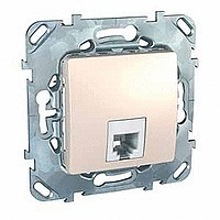 MGU5.492.25ZD - UNICA РОЗЕТКА телефонная, RJ11, одиночная, 4 контакта, БЕЖЕВЫЙ, Schneider Electric