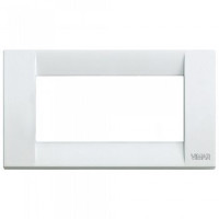 Vimar Накладка для 4 модулей металл белая, 16734.01