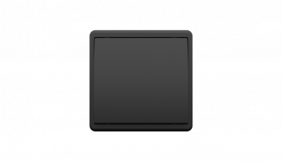 Выключатель 1-клавишный, Efapel Apolo 5000, цвет черный матовый
