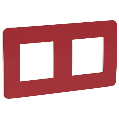 рамка 2-поста, КРАСНЫЙ/белый