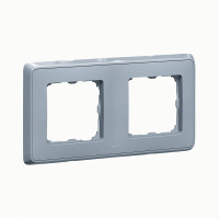 Legrand Cariva DIY Рамка 2 поста жемчужно-серый, 695976 Legrand Cariva DIY Рамка 2 поста жемчужно-серый, 695976