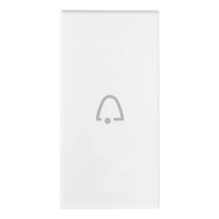 Vimar Клавиша для осевых устройств на 1 модуль символом "звонок", белая, 19131.C.B Vimar Клавиша для осевых устройств на 1 модуль символом "звонок", белая, 19131.C.B