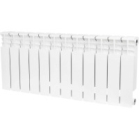 STOUT Space 350 12 секций радиатор биметаллический боковое подключение RAL9016