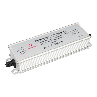 Блок питания ARPV-48250-A1 (48V, 5.3A, 254W) (Arlight, IP67 Металл, 3 года), 034694