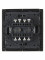 FORTE&PIANO Выключатель 2-клавишный проходной с индикацией 10А FP308 серый IEK, FP-V22-1-10-1-K03