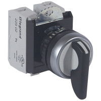 Legrand Тумблер - Osmoz - в сборе - 3 положения с фиксацией - чёрный, 023735