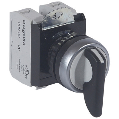 Legrand Тумблер - Osmoz - в сборе - 3 положения с фиксацией - чёрный, 023735