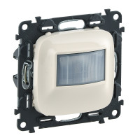 Legrand Valena ALLURE..Датчик движения 180° 250Вт без нейтрали.С лицевой панелью.Слоновая кость, 752870