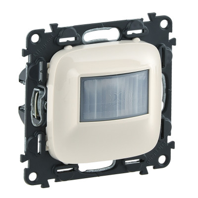 Legrand Valena ALLURE..Датчик движения 180° 250Вт без нейтрали.С лицевой панелью.Слоновая кость, 752870