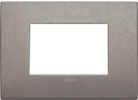 Vimar Накладка CLASSIC на 3 модуля титан матовый, 19653.04 Vimar Накладка CLASSIC на 3 модуля титан матовый, 19653.04