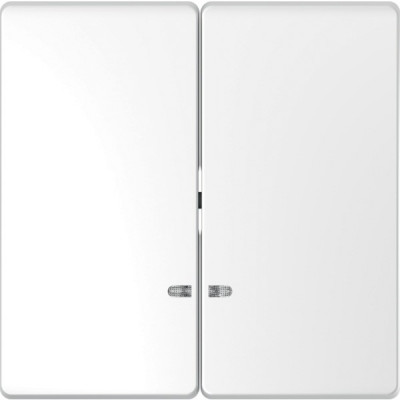 D-Life Клавиша 2-ная с линзой для LED-модуля, белый лотос