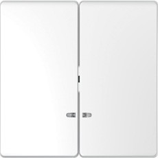 D-Life Клавиша 2-ная с линзой для LED-модуля, белый лотос