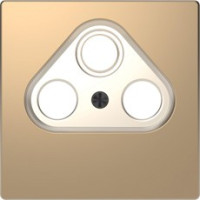 D-Life Накладка  TV розетки, 2(3) отверстия, шампань