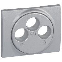 Legrand Лицевая панель - Galea Life - для розетки TV-FM-SAT Кат. № 7 757 89/90/91 - Aluminium, 771373
