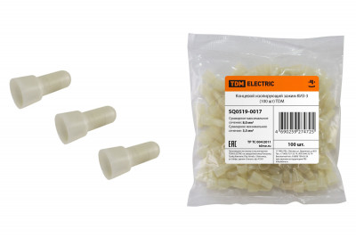 Концевой изолирующий зажим КИЗ-3 (100 шт) TDM Electric, SQ0519-0017