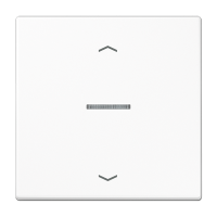 Клавиша для KNX кнопки, 1 группа, с окошком и символами"стрелки"; дюропласт; белый, LS101KO5PWW