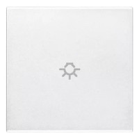 Vimar Клавиша для осевых устройств на 2 модуля символом "лампа", белая, 20132.L.B