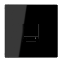 Плата (фиксация защёлкиванием) для одного модуля; термопласт; черный, LS1969-1WESW Плата (фиксация защёлкиванием) для одного модуля; термопласт; черный, LS1969-1WESW