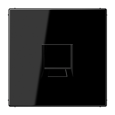 Плата (фиксация защёлкиванием) для одного модуля; термопласт; черный, LS1969-1WESW