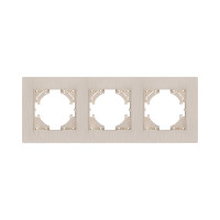 Рамка 3-постовая, золотой Kollinger Eleganz Plex EP3GD