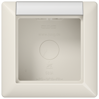 Коробка для накладного монтажа 1-кратная; слоновая кость, AS581ANAW