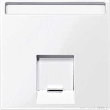 SM Накладка для комп. розетки 1хRJ45 UTP/FTP/STP, активн. бел.