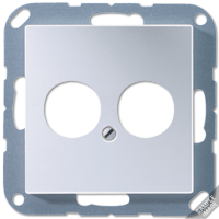 Крышка для 2-х гнезд, мокка, A562-2MO Крышка для 2-х гнезд, мокка, A562-2MO