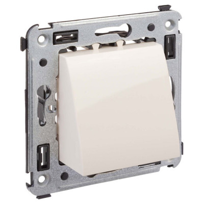 4405983 - ДКС Вывод кабеля из стены "Avanti", "Ванильная дымка"