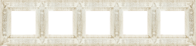 FD01415BD Fede Granada Рамка 5-ная, White Decape