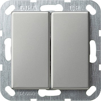 0125600 Gira Выключатель с самовозвратом 2 клавишный