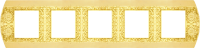 FD01425OB Fede San Remo Рамка 5-ная, Bright Gold
