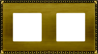 FD01212PB Fede Toledo Рамка 2-ная, Bright Patina