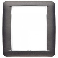 20698.C15 - Vimar Накладка с закруглениями для 8 модулей антрацит матовый 20698.C15 - Vimar Накладка с закруглениями для 8 модулей антрацит матовый