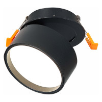 ST LUCE ST651.448.09 Встраиваемый поворотный светильник Черный LED 1*9W 4000K 720Lm Ra>90 120° IP20 D85xH68 170-240VV