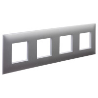 4404908 - ДКС Рамка ARTLEBEDEV, "Avanti", "Закаленная сталь", 8 модуля