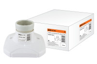 Патрон-основание, керамический E27, белый TDM Electric, SQ0335-0024