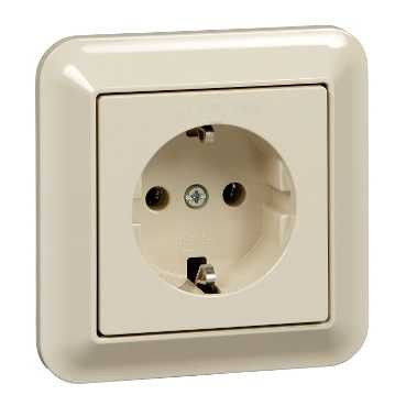 РОЗЕТКА С З/К, БЕЗ ШТОРОК, БЕЖ